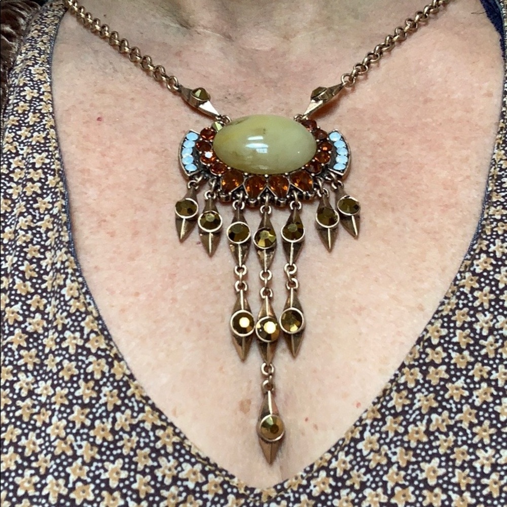 Boho bling gold/Crystal adjustable chain